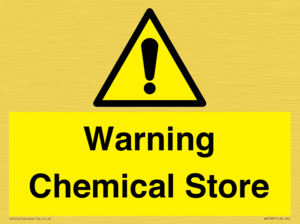 Warning Chemical Store